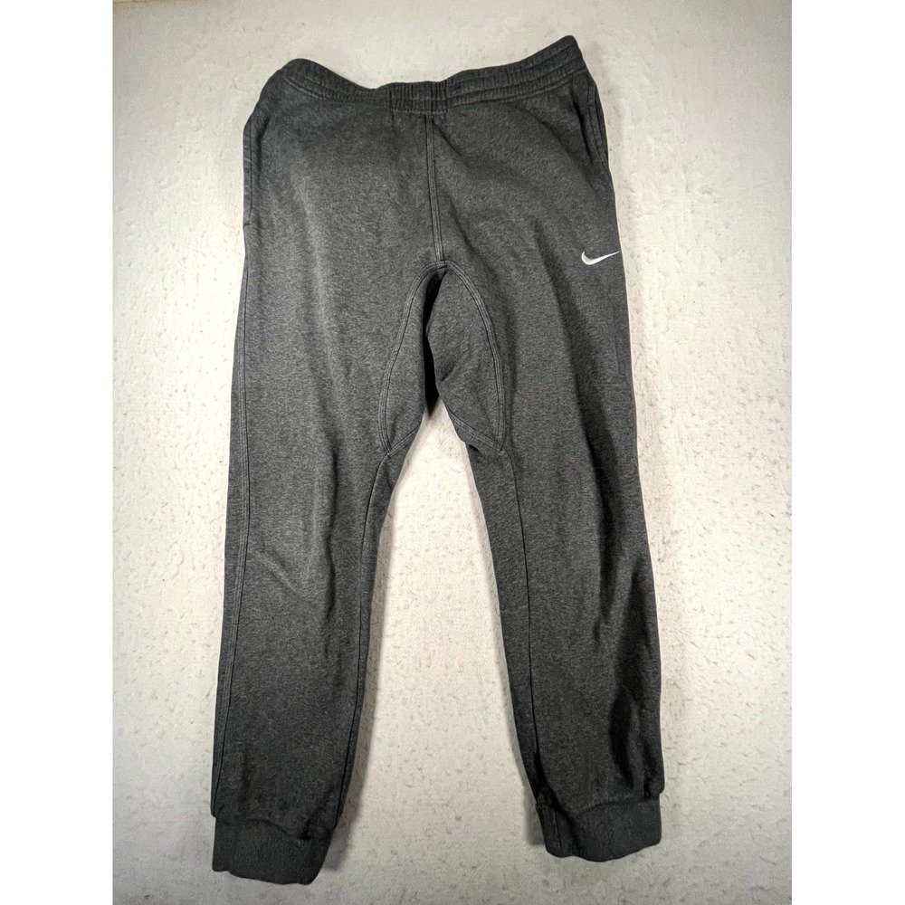 Nike Therma Fit Sweatpants Mens Medium Heathered Gray Fleece Lined Jogger Swoosh